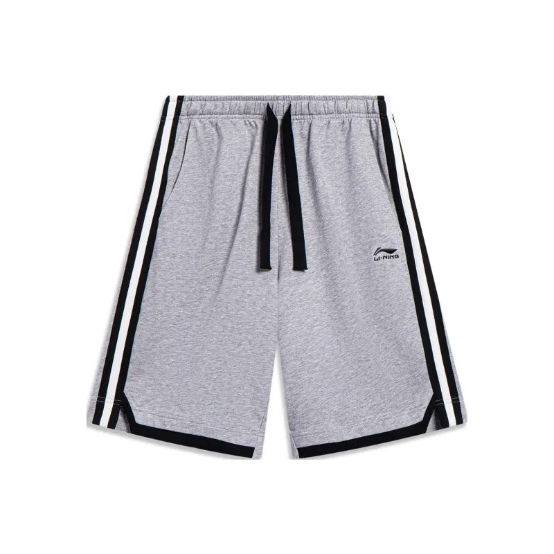 LiNing Sports Fashion Collection Casual Shorts Men's Heather Gray-0