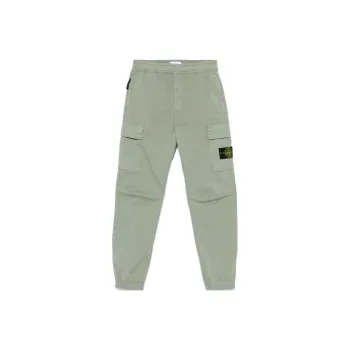 STONE ISLAND Logo Patch Elasticated Waist Pants