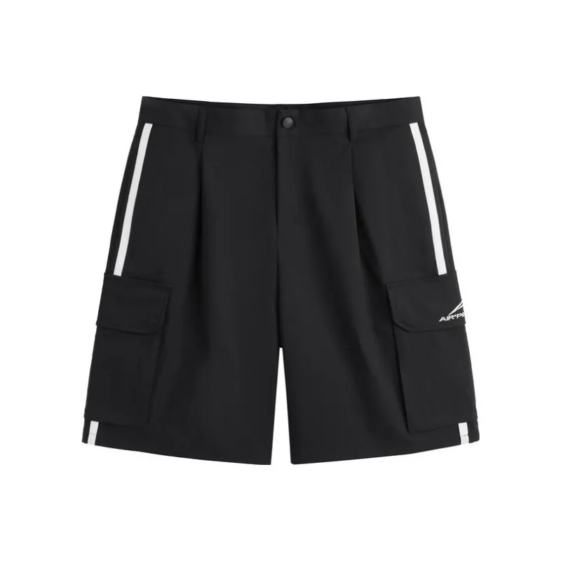 Everlast X PEACEBIRD MEN EVERLAST Casual Shorts Men Black-0