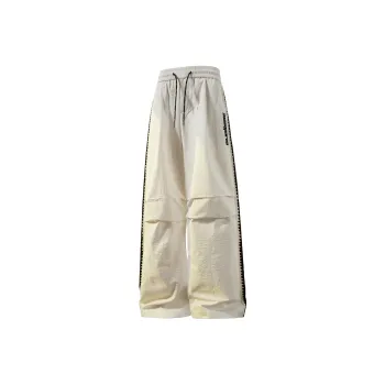 SWAMP AREA Casual Pants Unisex Beige Apricot