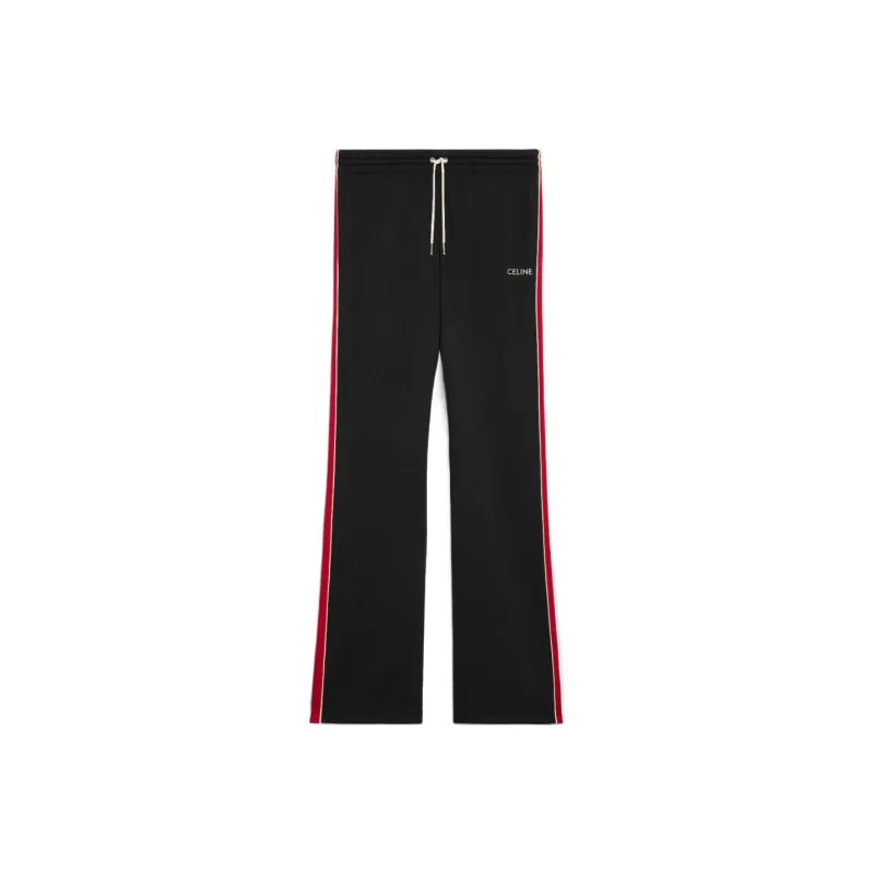 CELINE Tracksuit Pants In Double Face Jersey Casual Pants Men's Black-0