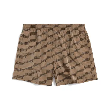 Balenciaga SS23 Casual Shorts Regular Fit Men's Brown