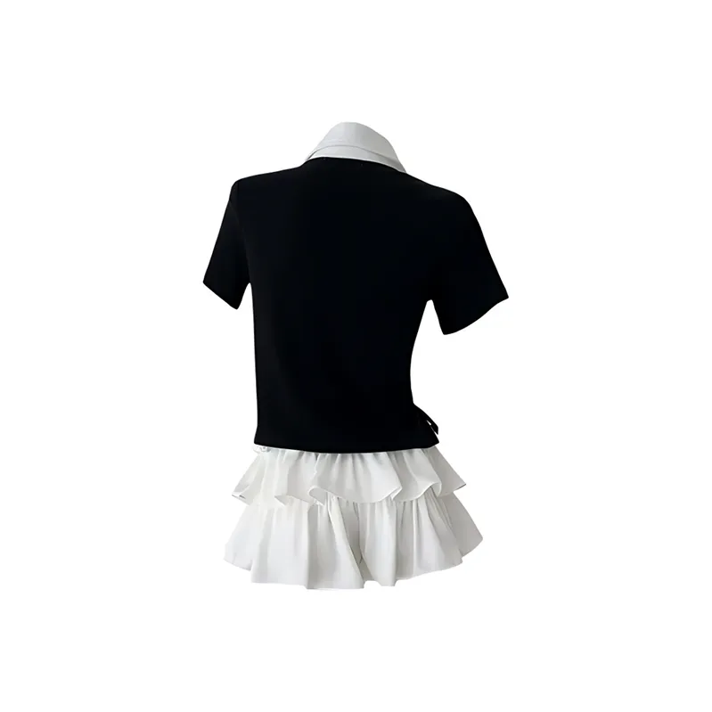 Manekniv Skirt Set Women's Black/White-1