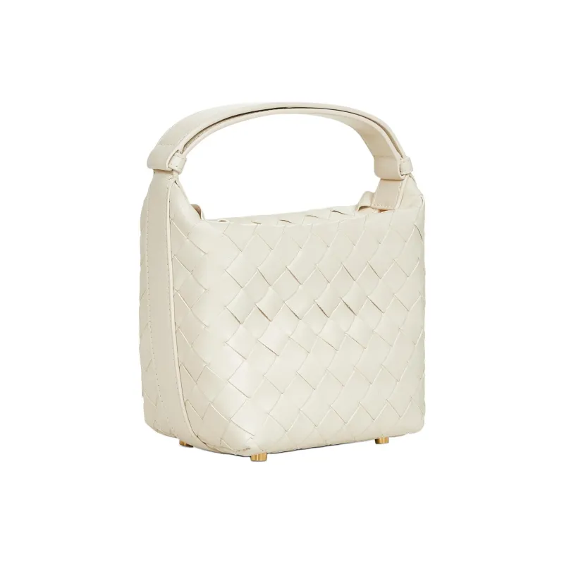 Bottega Veneta Calfskin Handbag Women's Warm White-1