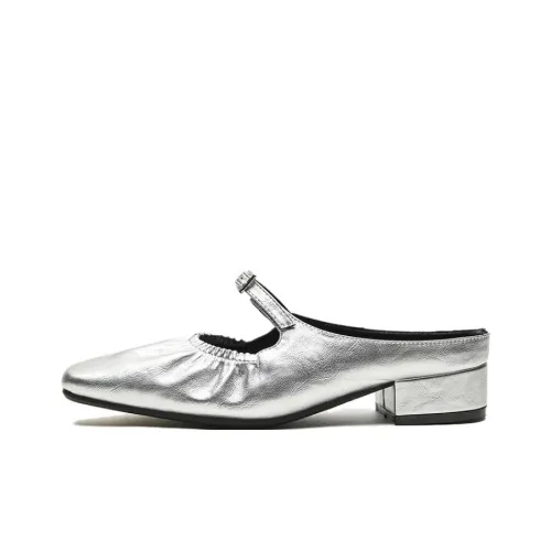 City Camel Rubber Sole Slip Resistant Closed Toe Slippers Women's