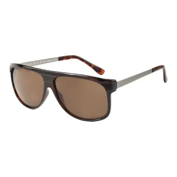 XISILI Metal Acetate Square Sunglasses Men's Brown