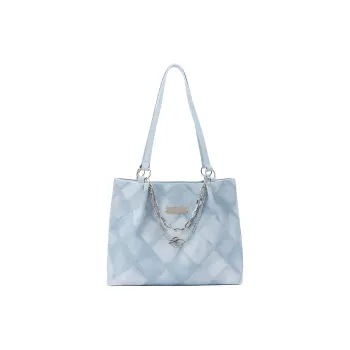 Three Blessings PU Tote Bag, Shopping Bag, Shoulder Bag Large Size Women's Multicolor