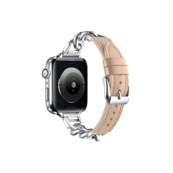 ZHENGGUANG Watch Band Apple Compatibility Genuine Leather Material