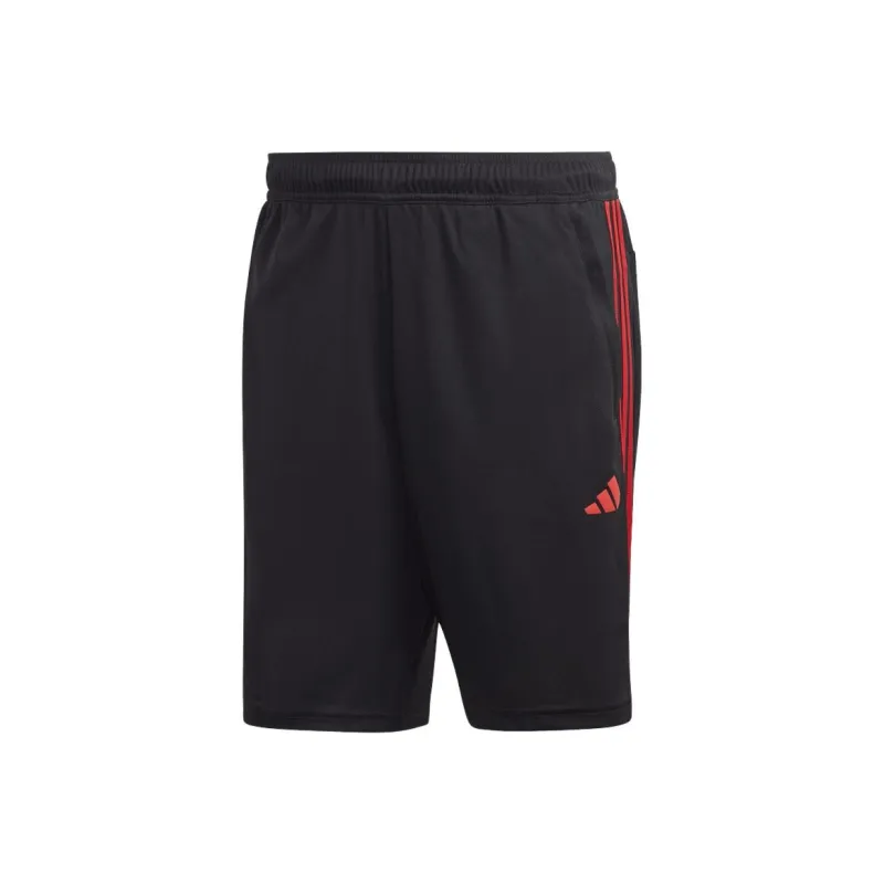 Adidas Essential Casual Shorts Men Black Red-0