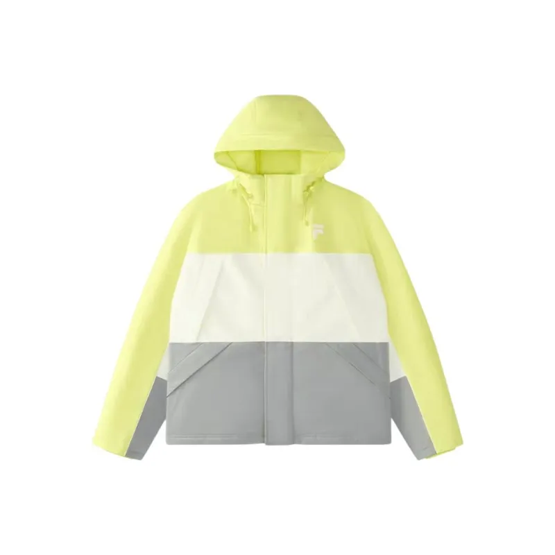 FILA FUSION FOB Series Puffer Jacket Unisex Fluorescent Yellow Jade-0