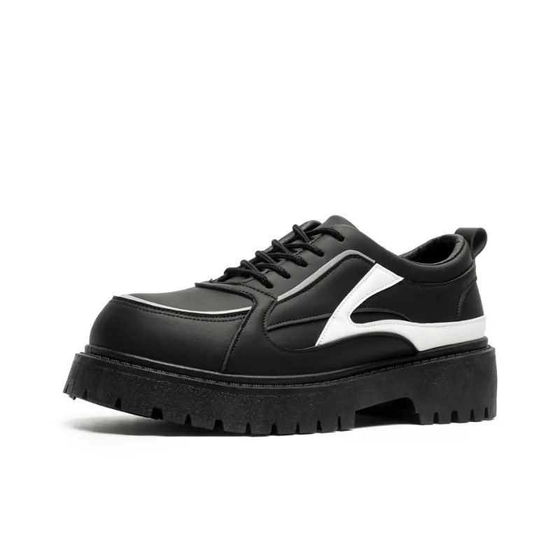Gai Renpu Breathable Lightweight Height Increasing Low Top Casual Shoes Men's Black-1