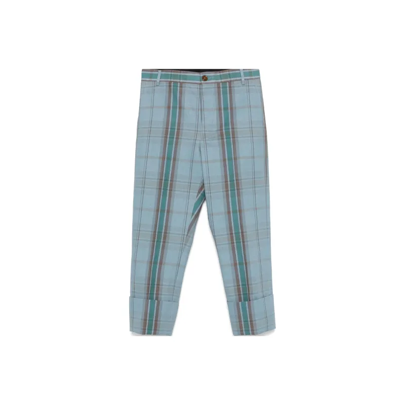 Vivienne Westwood Checked Cropped Pants-0