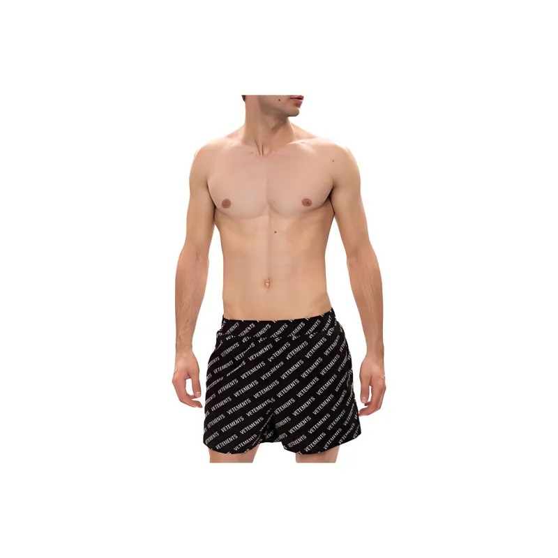 Vetements All Over Logo Swimshorts-0