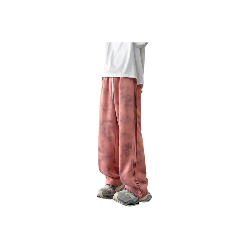 CORNILOT Casual Pants Unisex Gray White-8