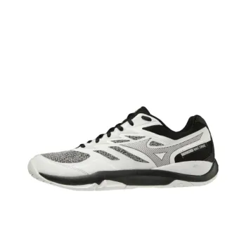 Mizuno Court Anti Slip Wear Resistant Low Top Tennis Shoes Unisex White Black