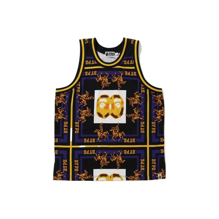 Bape Double Ape Head Basketball Tank Top-0