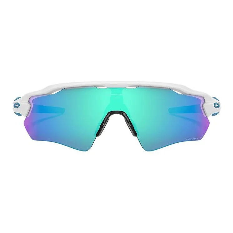 Oakley Plastic Irregular Shape Sunglasses Unisex White-4