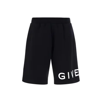 Givenchy Boxy Fit Short With Branding Embroidery