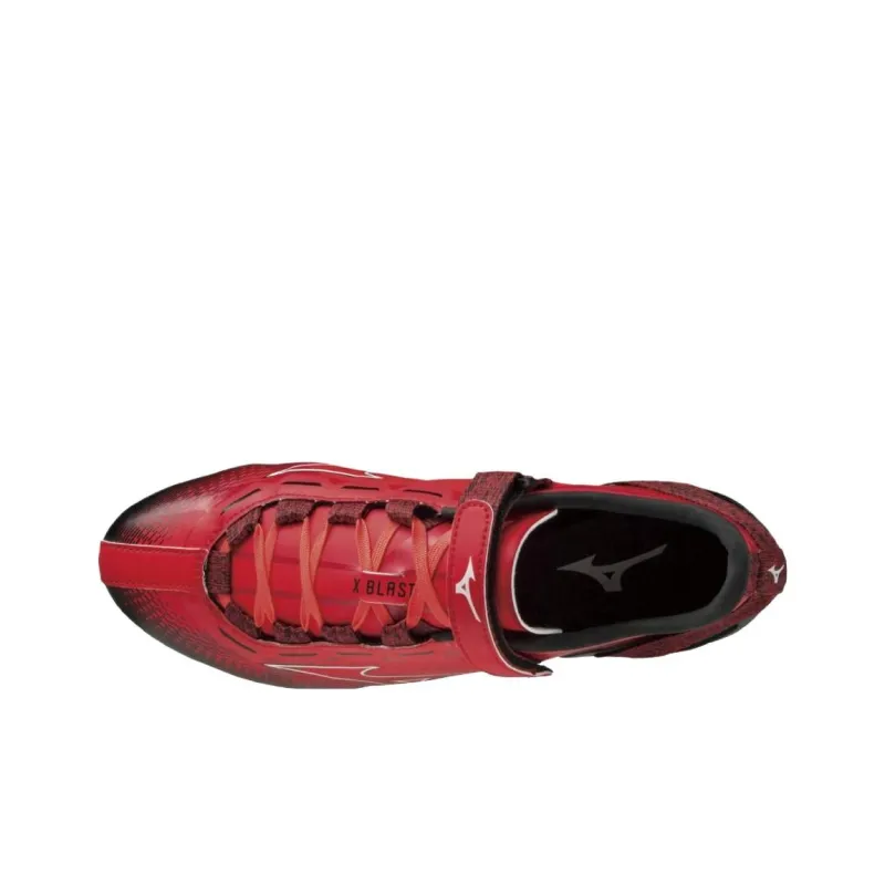 Mizuno Slip Resistant And Abrasion Resistant Functionality Red Track And Field Shoes Unisex Low Top-2