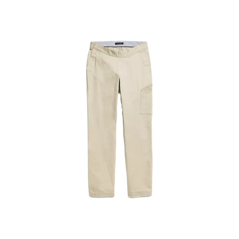 Tommy Hilfiger Seated Fit Classic Chino Bottoms Casual Pants Men's Khaki-0