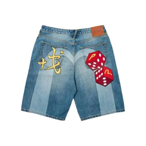 PALACE X Evisu Long Denim Short