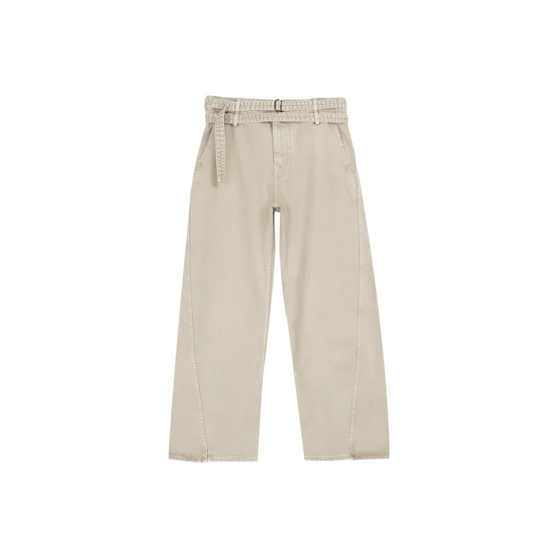 SIMPLE PROJECT Casual Pants Unisex Light Khaki-0