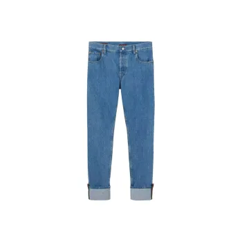 GUCCI FW25 Lido Collection Jeans Men's Blue