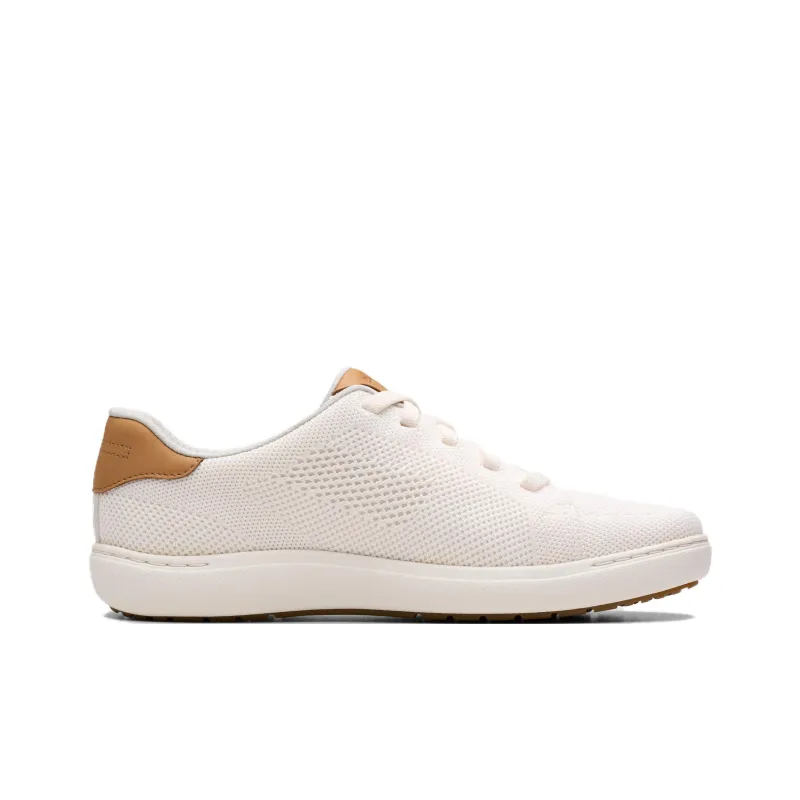 Clarks Nalle Walk Breathable Low Top Casual Shoes Women's White-1