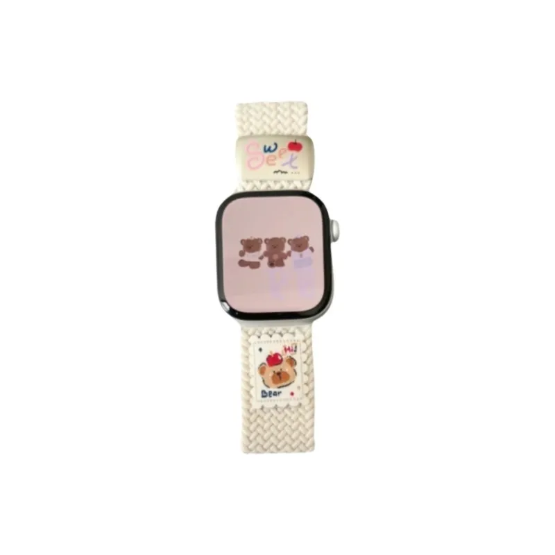Vobafe Compatibility With Apple Watch Series 9/S8/S7/S10 SE/Ultra 2 Watch Band Apple Compatibility Fabric Material-3