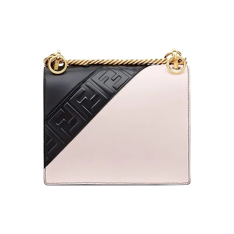 FENDI FILA Collaboration Cow Leather Crossbody Bag, Shoulder Bag Trumpets Women's Multicolor-2