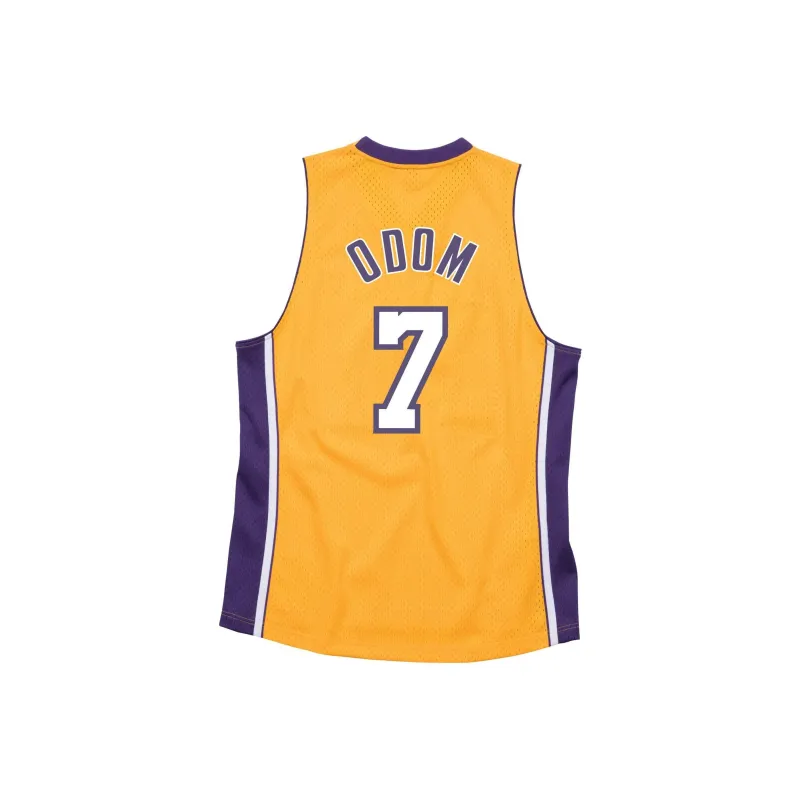 Mitchell Ness Lamar Odom Nba Los Angeles Lakers 2009 Swingman Vest-1