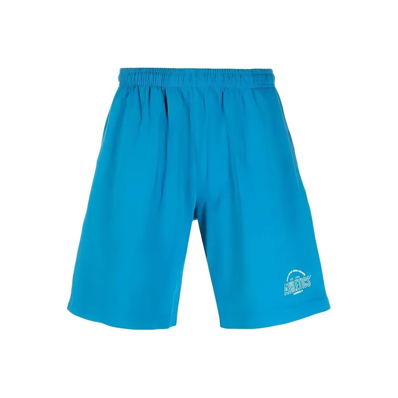 SPORTY & RICH Logo print Swimming Shorts-0