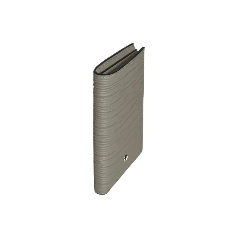 MONTBLANC Leather Wallet Mini Men's Earth Gray-1