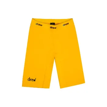 Drew House Letter Logo Series Sports Shorts Unisex Gold
