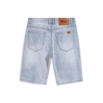 Jeep Denim Shorts Men's Light Blue