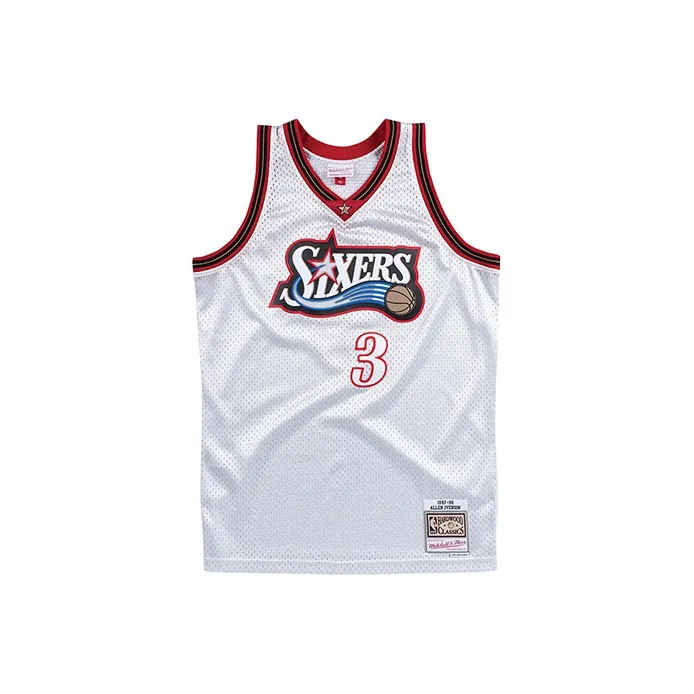 Mitchell Ness Basketball Jerseys Men Silver-0