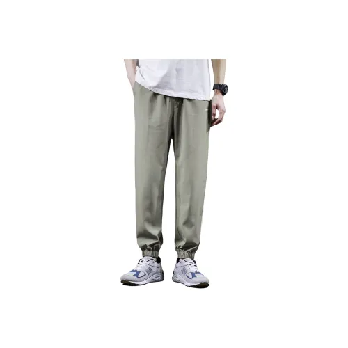 Tonlion Casual Pants Men's Khaki Gray