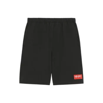 KENZO Logo patch Cotton Shorts