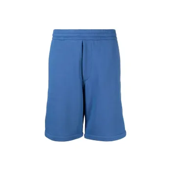 Alexander McQueen Logo Tape Elasticated Waistband Jersey Shorts