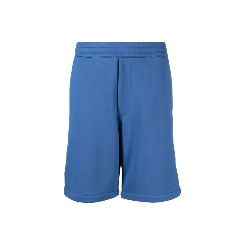 Alexander McQueen Logo Tape Elasticated Waistband Jersey Shorts-0