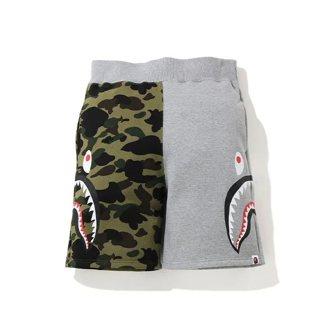 Bape 1st Camo Side Shark Sweatshort-2