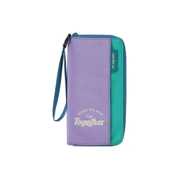 M Square Polyester Passport Holder Regular Unisex Multicolor