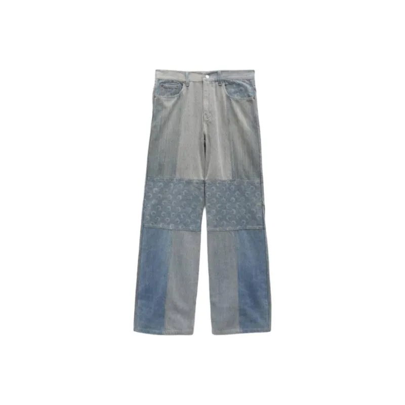 Marine Serre Jeans Men Blue-0