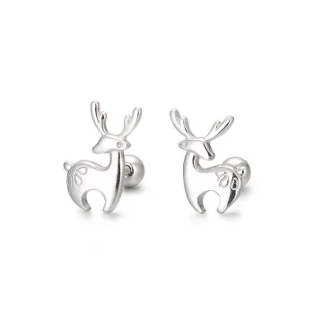QUIET LOVE Sterling Silver Stud Earrings Women's