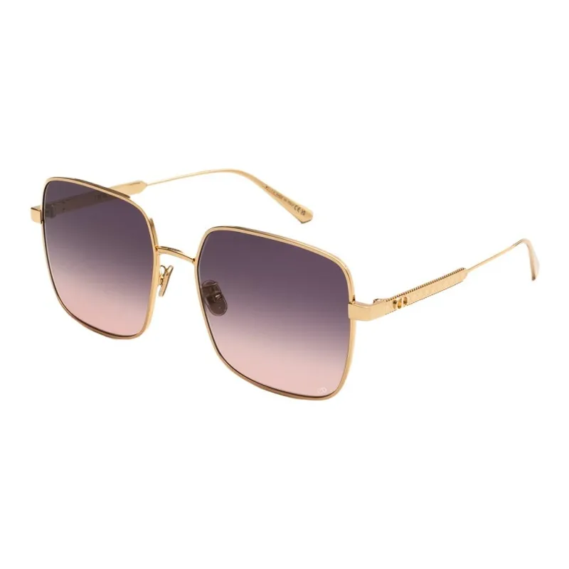 DIOR Metal Square Sunglasses Women's Gold-0