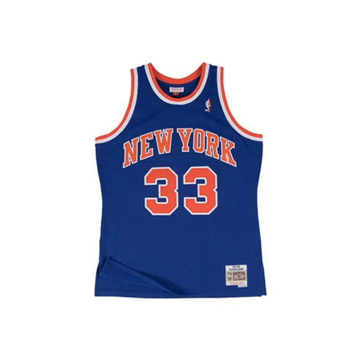 Mitchell & Ness New York Knicks Road 1991 92 Patrick Ewing Swingman Jersey-0