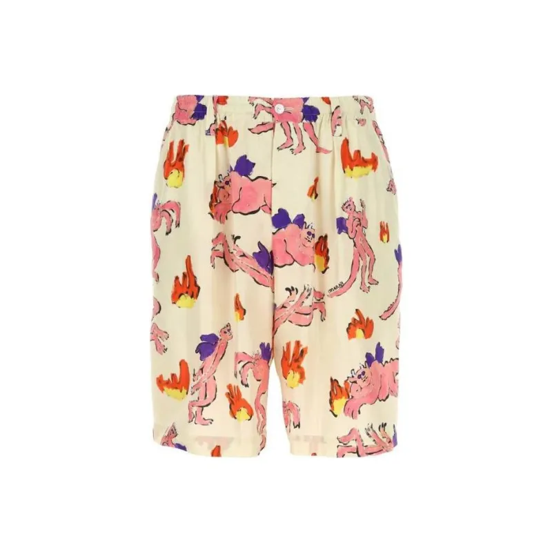 MARNI Allover Graphic Printed Shorts-0