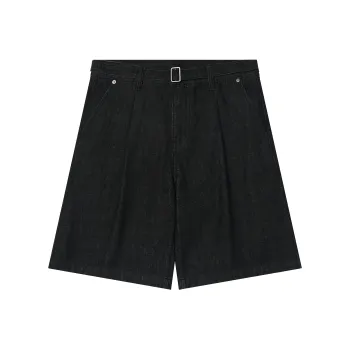 Evi Stub Denim Shorts Men's Black