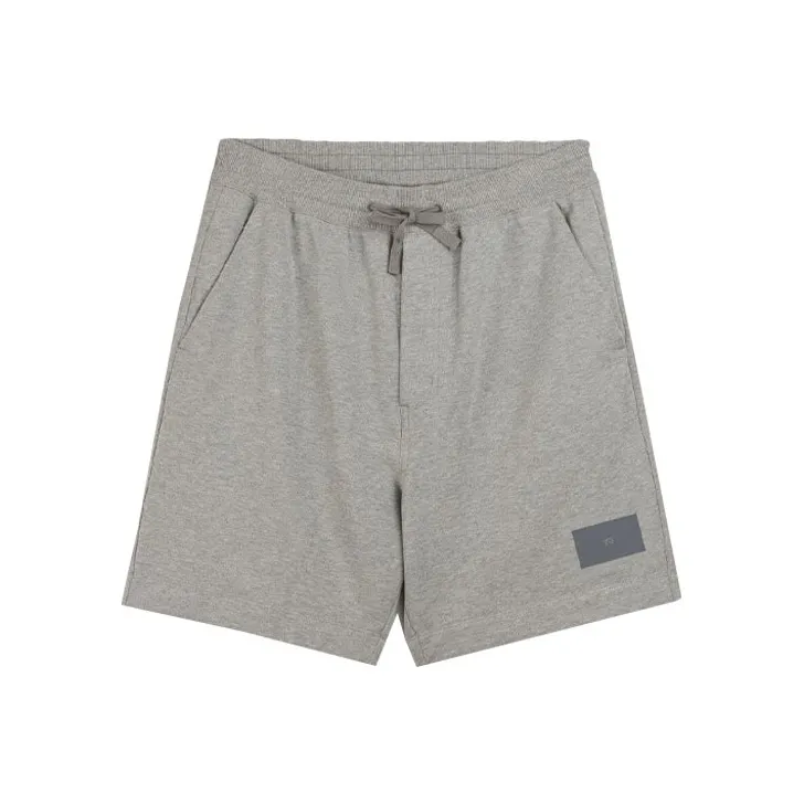 Y-3 Logo-patch Melange-effect Shorts-0