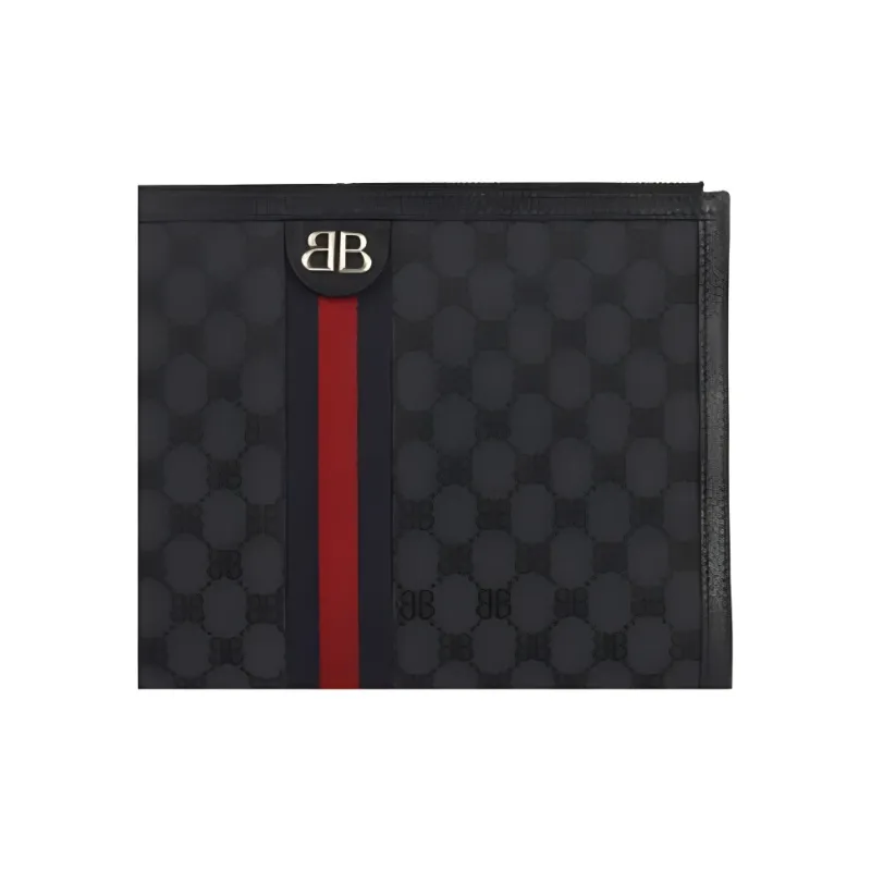 Balenciaga Cow Leather Clutch Women's Black-3